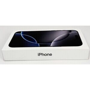 Apple iPhone 16 Pro Max Empty Box Black Titanium 256GB Original Packaging